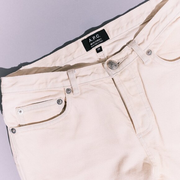 Women’s APC Creme Pants – Size 28 - Picture 3 of 6